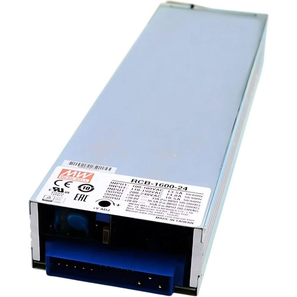 Интеллектуальное зарядное устройство MEAN WELL RCB-1600-24 в RACK-стойку для свинцовых и литиевых АКБ, управление по PMBus, 1580 Вт, 27.6 В, 55 А 2183004