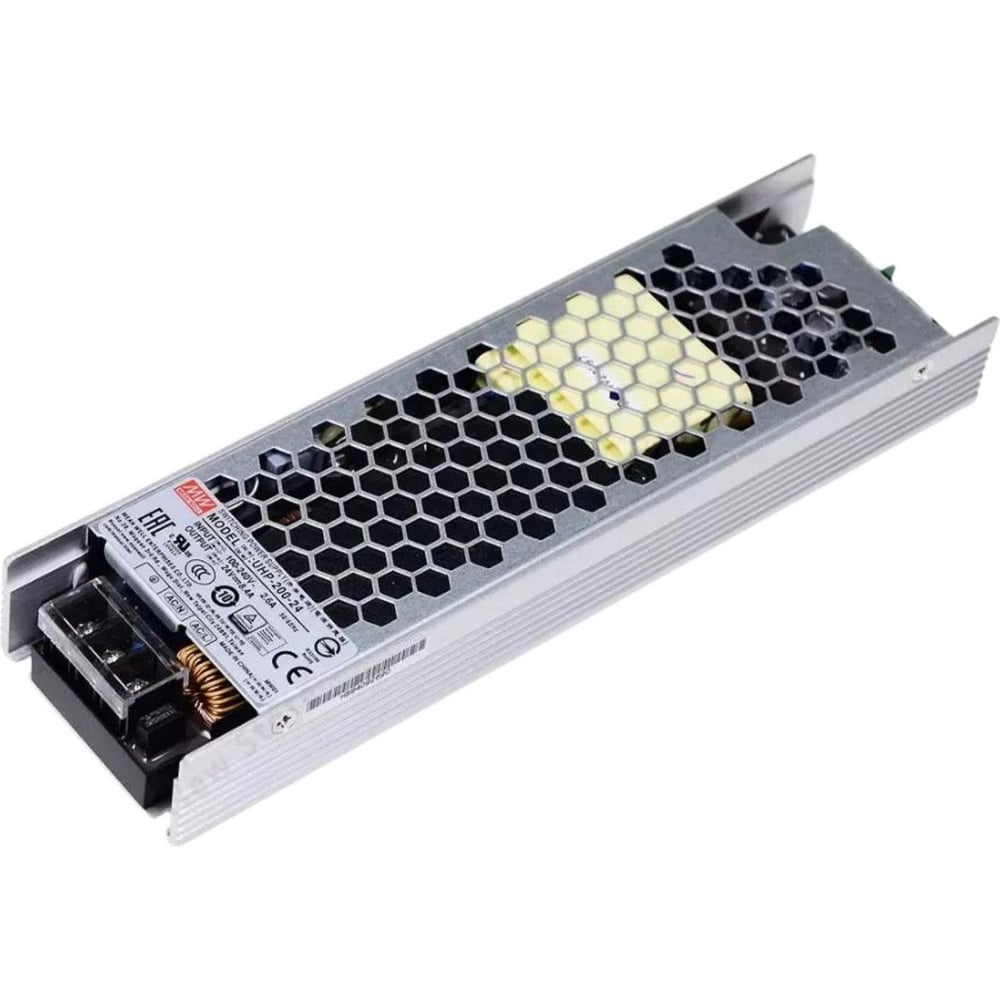 Безвентиляторный блок питания MEAN WELL UHP-200-24 с ККМ 201.6 Вт 24 В 3176363