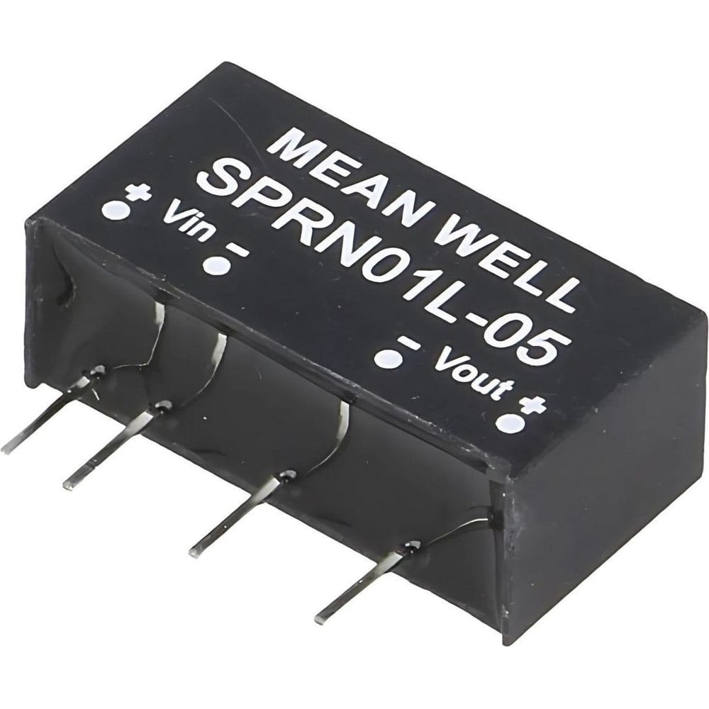 DC/DC-преобразователь на печатную плату MEAN WELL SPRN01L-05 в корпусе SIP-6, изолированный 1 Вт 5 В 3489428
