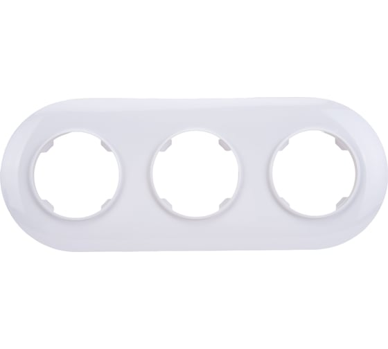 Изображение товара Рамка Bylectrica 3-х местная, серия ПРОВАНС круг, белый ЮЛИГ.735212.501