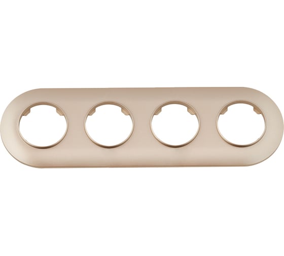 Изображение товара Рамка Bylectrica 4-х местная, серия ПРОВАНС круг, ЮЛИГ.735212.503 шампань