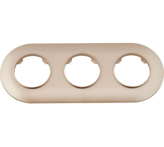 Изображение товара Рамка Bylectrica 3-х местная, серия ПРОВАНС круг, ЮЛИГ.735212.501 шампань