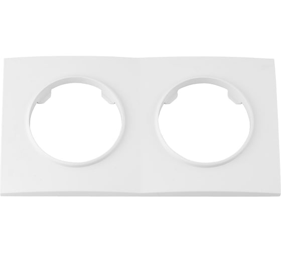 Изображение товара Рамка Bylectrica 2-х местная,серия ПРОВАНС квадрат, белый ЮЛИГ.735212.498