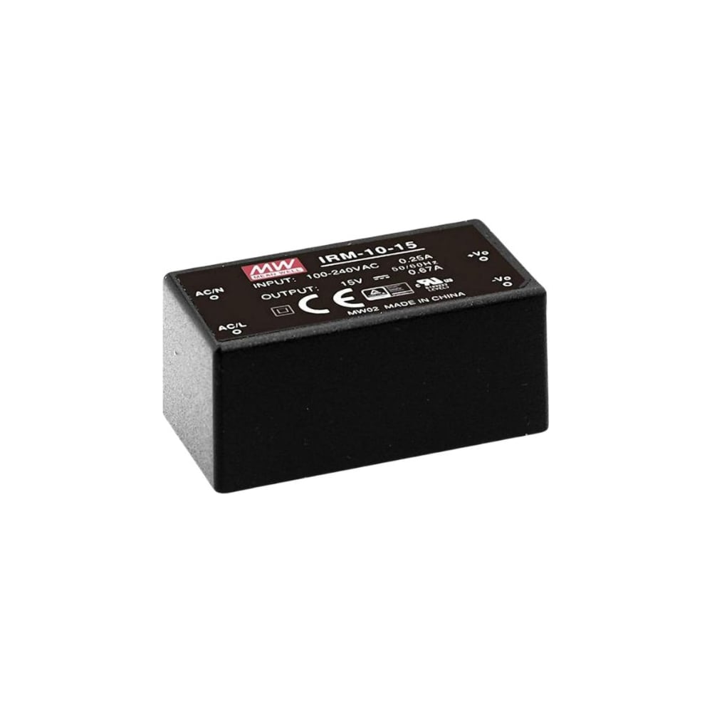Блок питания на печатную плату MEAN WELL IRM-10-15 AC/DC 10 Вт 15 В 1202376