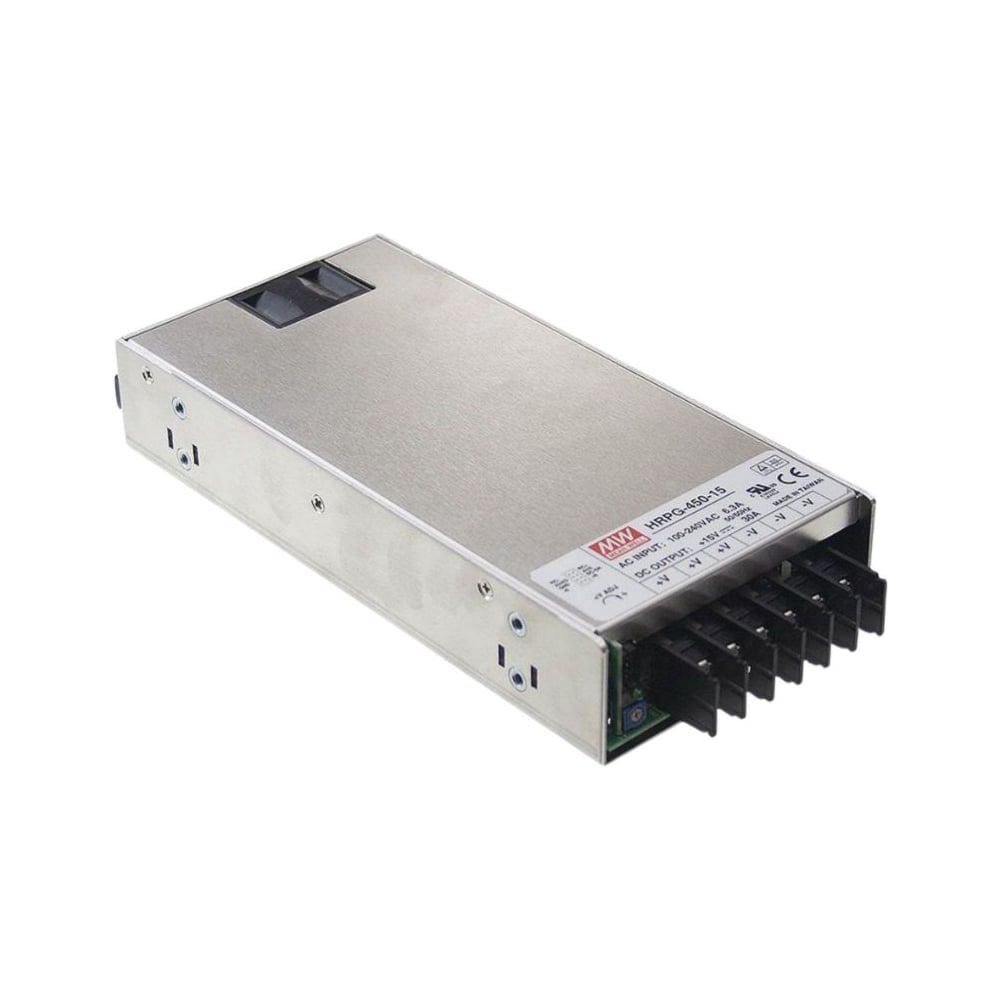 Блок питания в кожухе на шасси MEAN WELL HRPG-450-15 AC/DC 450 Вт 15 В, 5 В AUX 1070650
