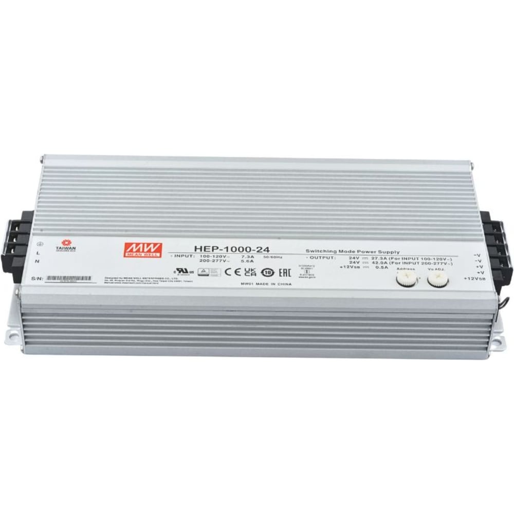 Блок питания на шасси MEAN WELL HEP-1000-24 1000 Вт 24 В, в кожухе 3488437
