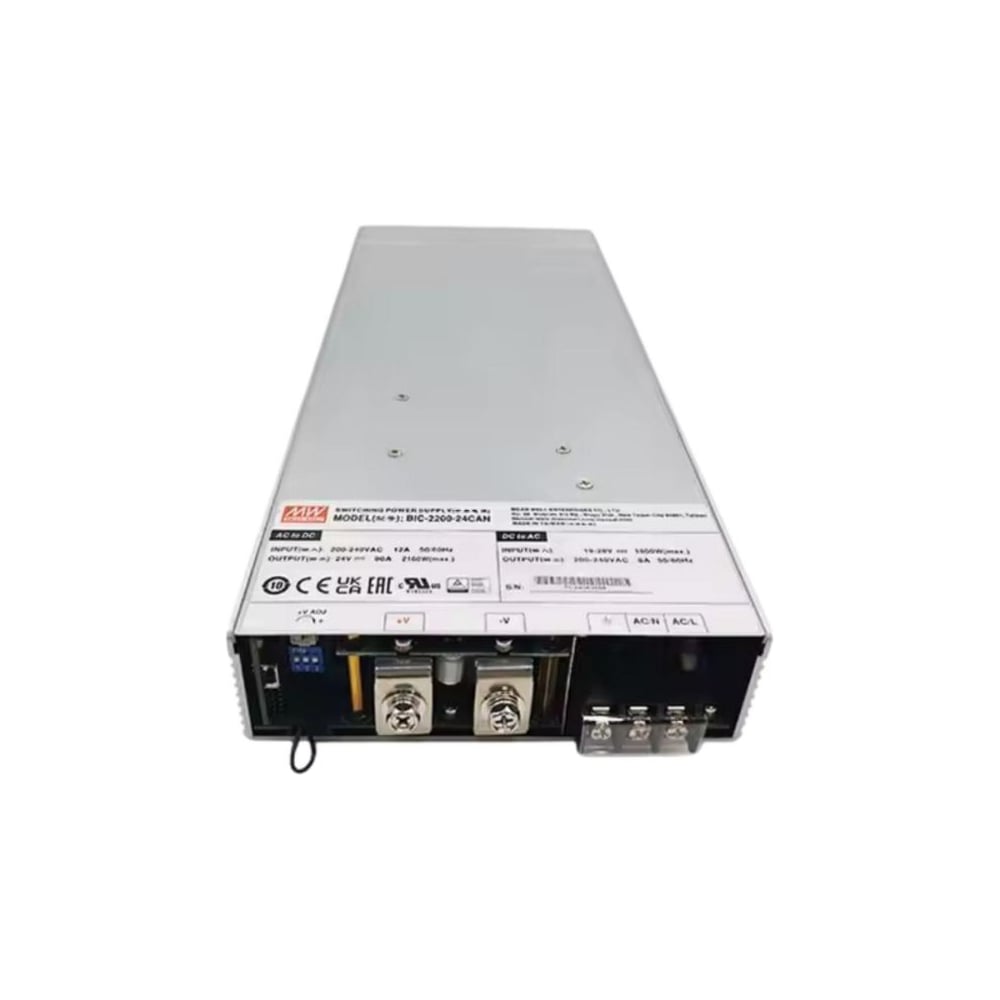 Блок питания MEAN WELL BIC-2200-24CAN AC/DC, 2160 Вт 24 В, двунаправленный мощный, с функцией рециркуляции энергии, модульный 1U в rack-стойку 5030752