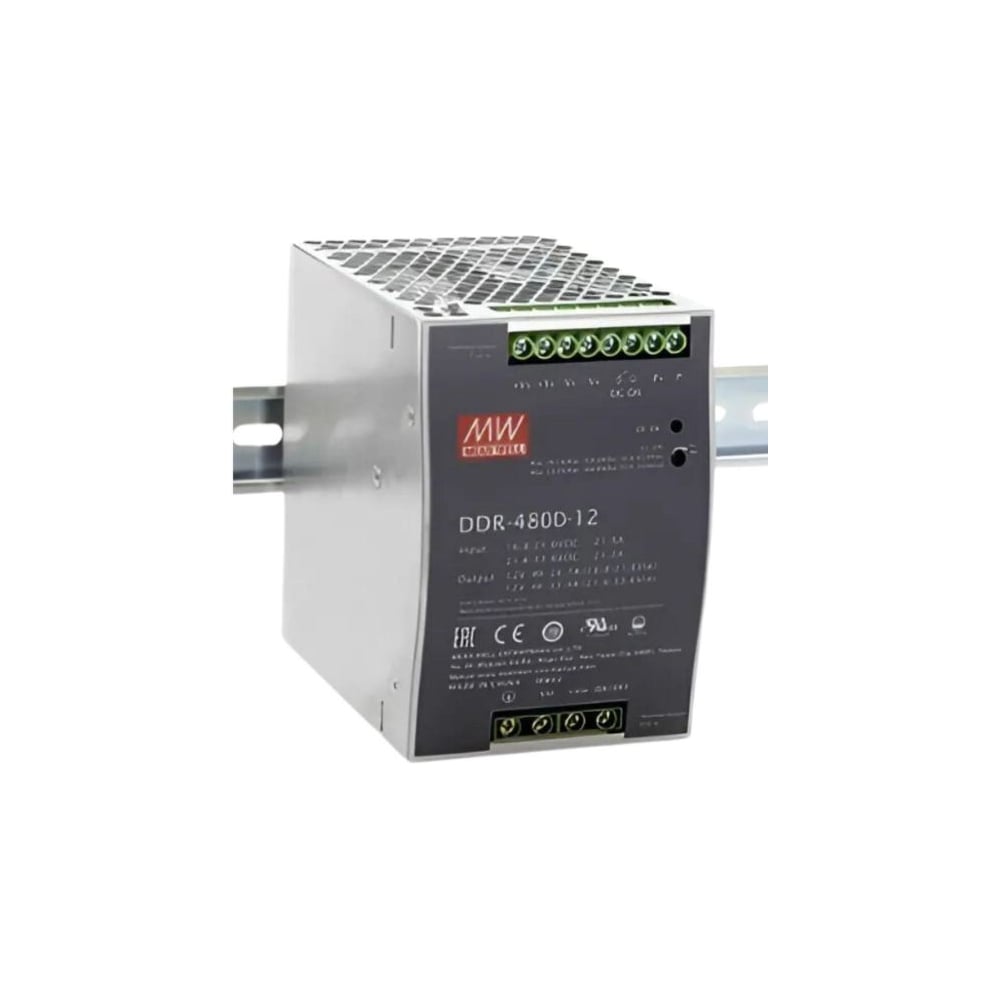 Блок питания на DIN-рейку Mean Well DDR-480D-12, DC/DC 400 Вт 12 В, 3674709