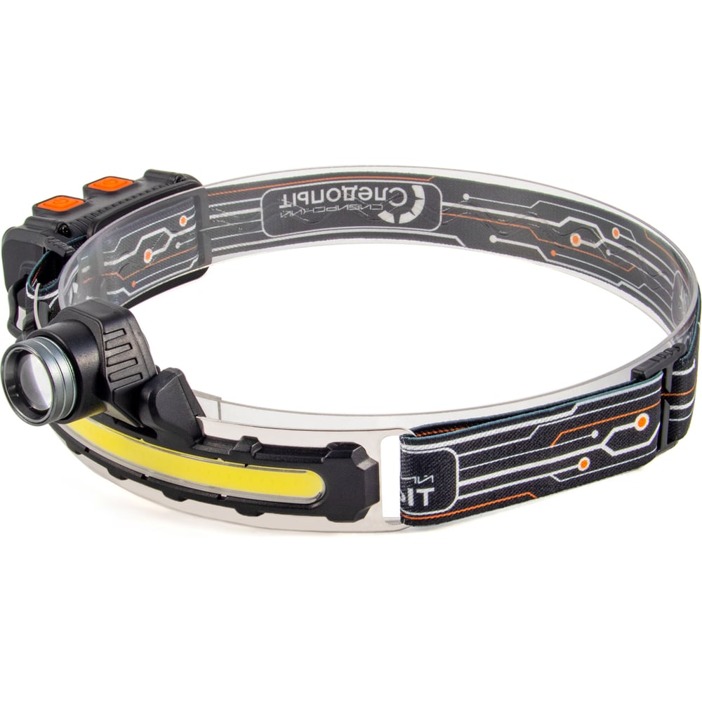 Фонарь налобный Сибирский следопыт FLOODLIGHT, 1 LED+1 COB, аккум.1x2000mAh/100/ PF-PFL-HL58