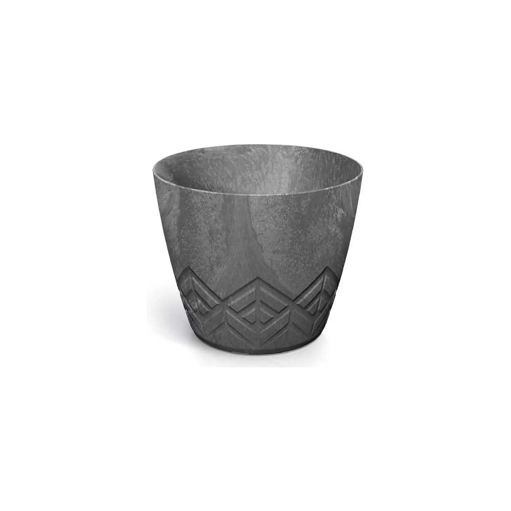 Изображение товара Кашпо ФлораПласт Areco Beton Effect пластик, d16cm, h13см, 1.9л, темно-серый 072382 Изображение товара Кашпо ФлораПласт Areco Beton Effect пластик, d16cm, h13см, 1.9л, темно-серый 072382
