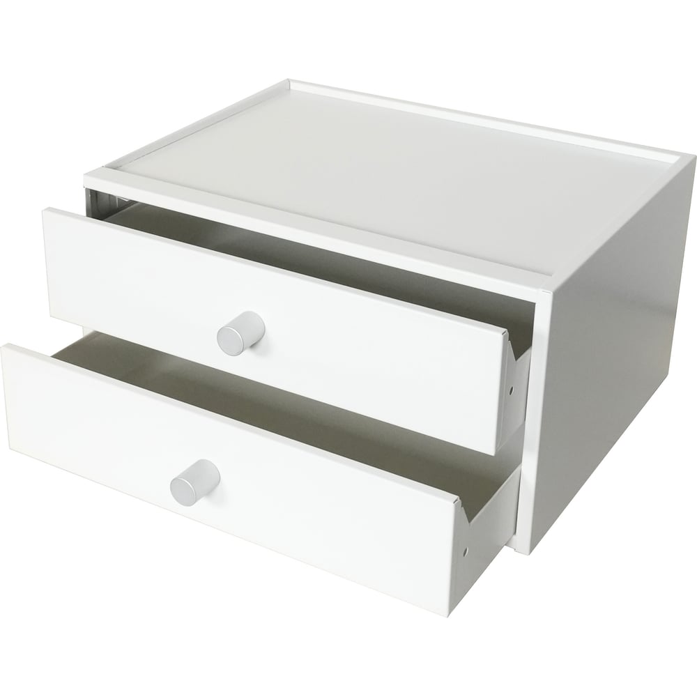 Металлический 2-ящичный органайзер Garnelle SD-D2 RAL9003