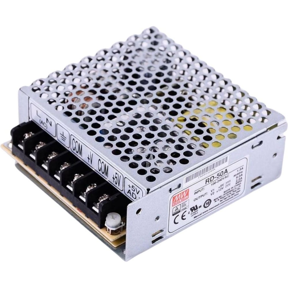 Двухканальный блок питания MEAN WELL RD-50A 50 Вт 5, 12 В 64479