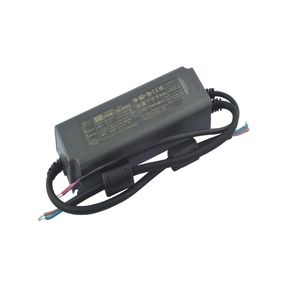 Изображение товара LED-драйвер для светодиодных лент с диммингом MEAN WELL PWM-120-24DA DALI 120 Вт 24 В 5 А 2610006