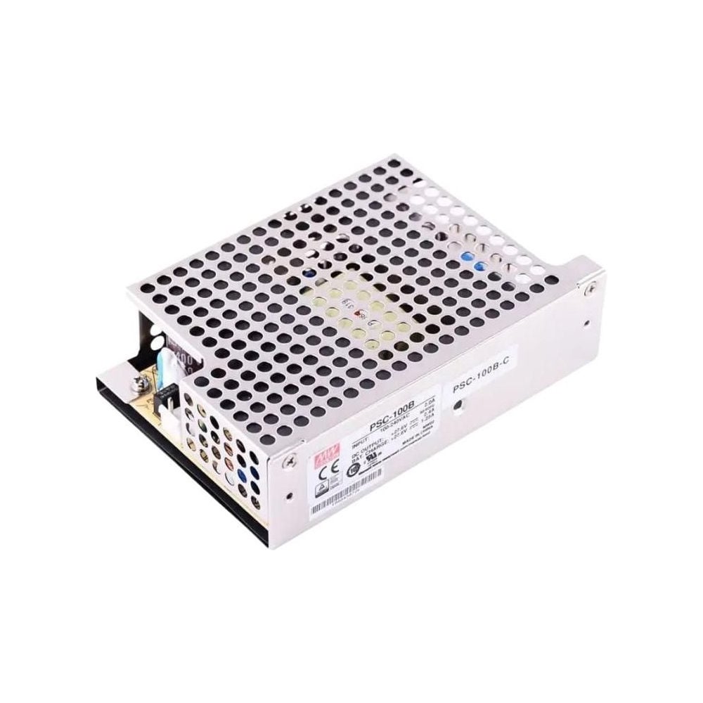 ИБП UPS MEAN WELL PSC-100B-C на шасси для охранных систем 100 Вт 27.6 В, 27.6 В 709685