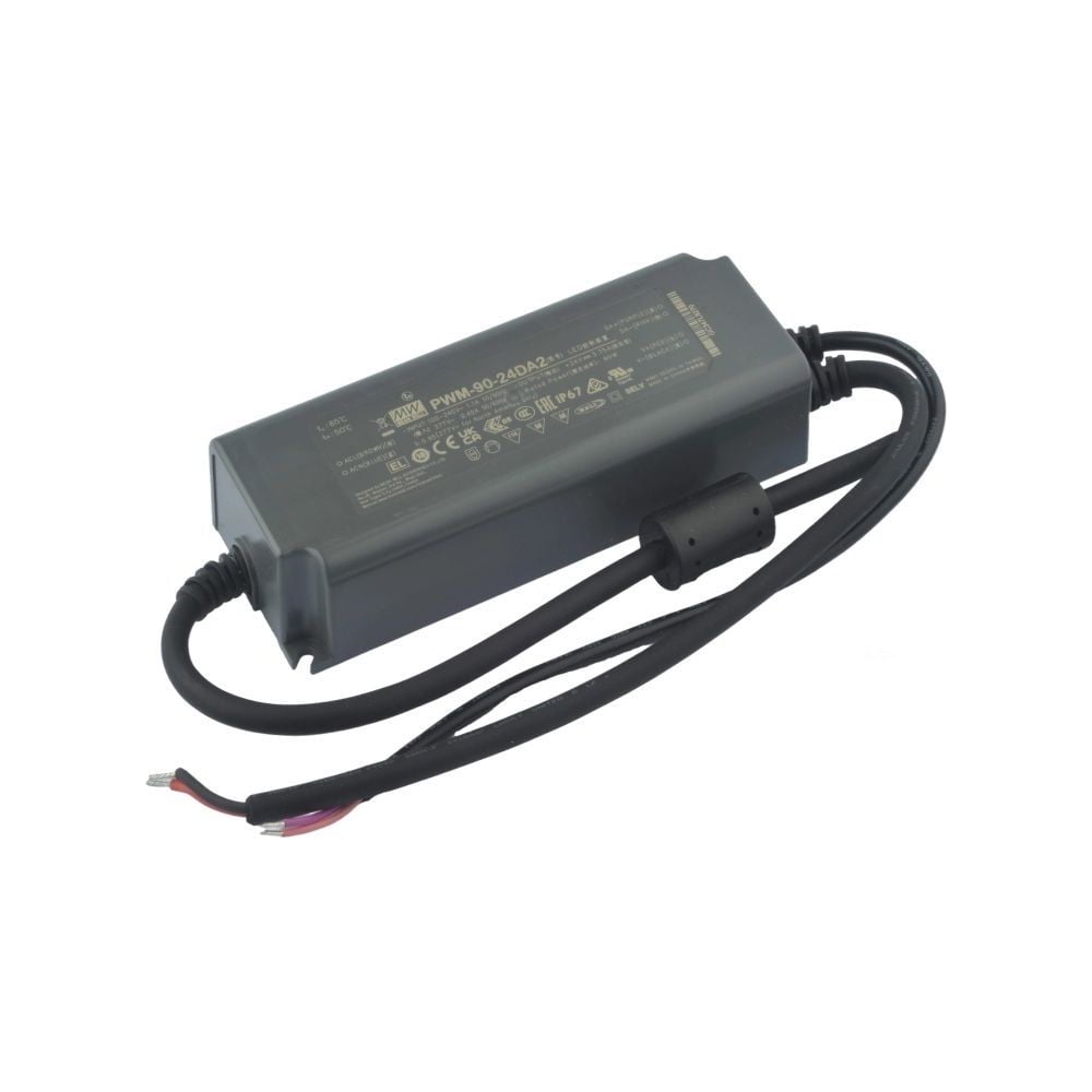 Изображение товара LED-драйвер для светодиодных лент с диммингом MEAN WELL PWM-90-24DA2 DALI-2 90 Вт 24 В 3.75 А 5500858