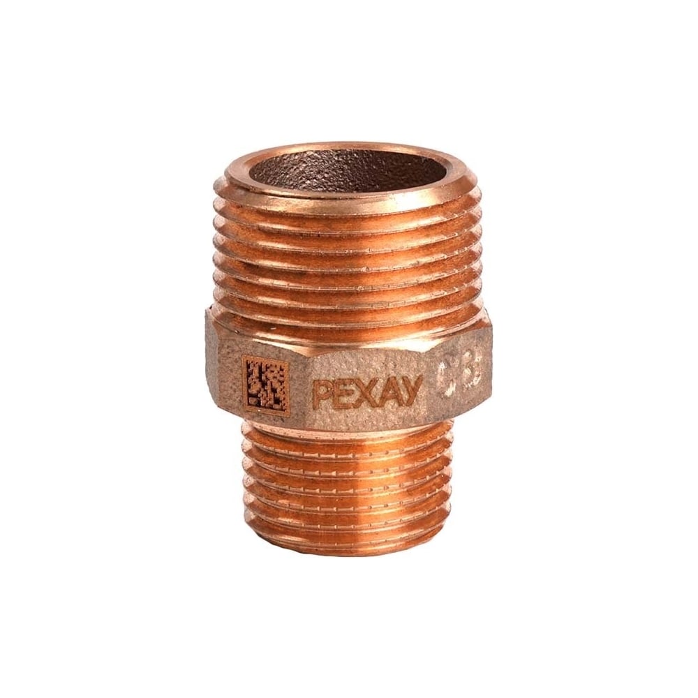 Ниппель резьбовой РЕХАУ AURLINE 3/4x1/2, НН, редукционный, красная бронза RX+ 18732541001