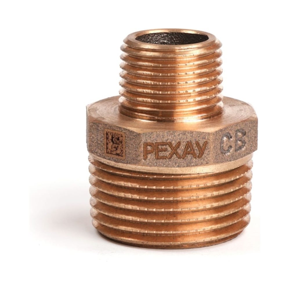 Ниппель резьбовой РЕХАУ AURLINE 1x1/2, НН, редукционный, красная бронза RX+ 18732641001