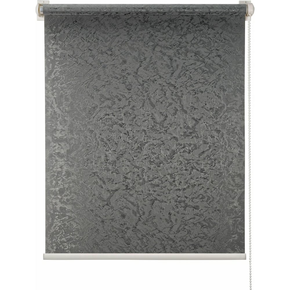 Рулонная штора ПраймДекор рулонная штора шантунг 100х160 см серый