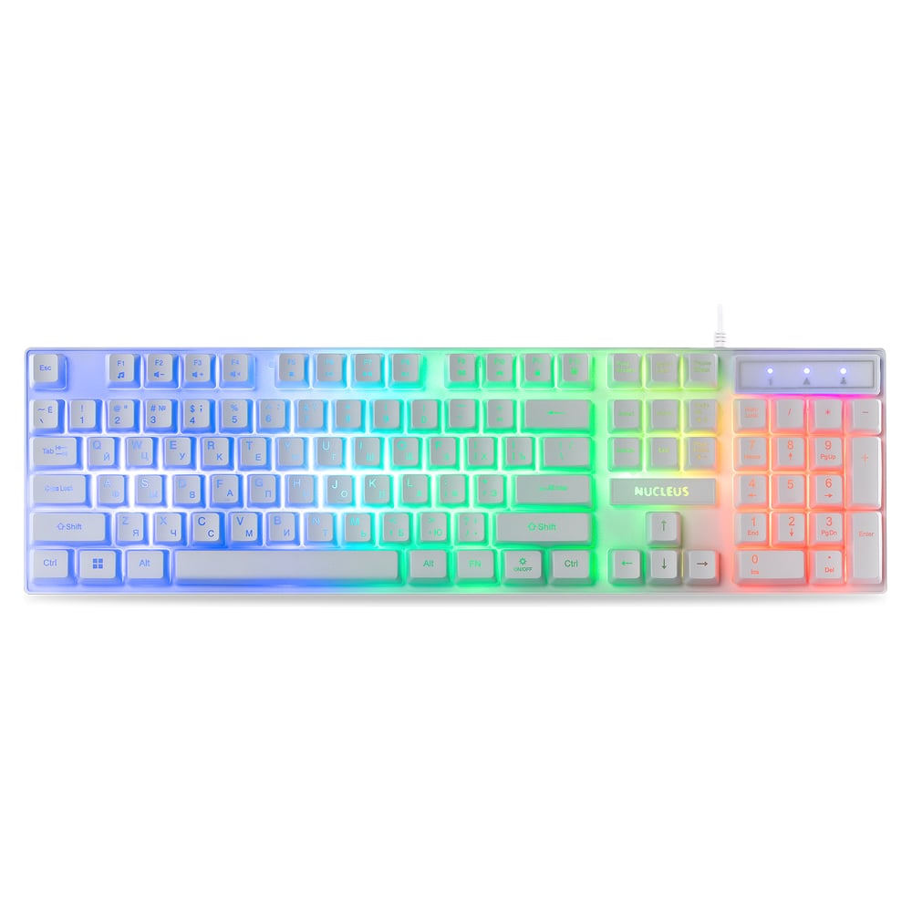 Клавиатура игровая мультимедийная Smartbuy RUSH Nucleus USB белая ()/20 SBK-320G-W