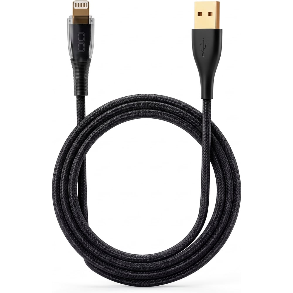 Изображение товара Кабель PALMEXX USB-A to Lightning, PD 30W, длина 2.0м, чёрный PX/CBL-AL-20-BLK Изображение товара Кабель PALMEXX USB-A to Lightning, PD 30W, длина 2.0м, чёрный PX/CBL-AL-20-BLK