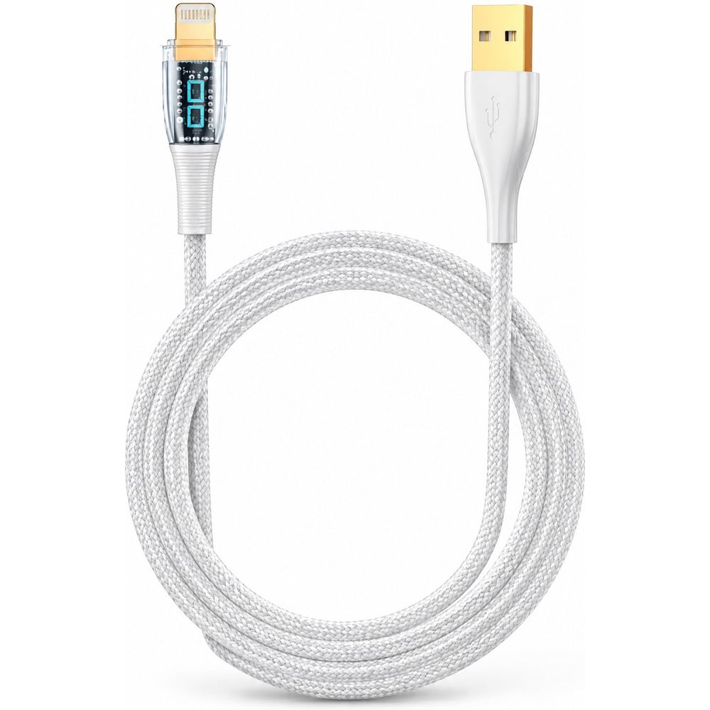 Изображение товара Кабель PALMEXX USB-A to Lightning, PD 30W, длина 2.0м, белый PX/CBL-AL-20-WHT Изображение товара Кабель PALMEXX USB-A to Lightning, PD 30W, длина 2.0м, белый PX/CBL-AL-20-WHT