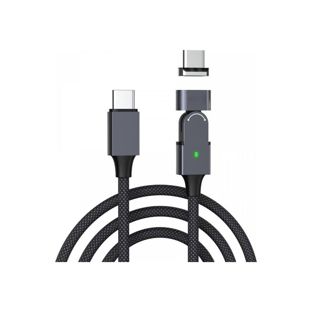 Магнитный поворотный кабель PALMEXX USB to USB-C, PD 60W, длина 1м PX/CBL-MGNT-01-AC-1M
