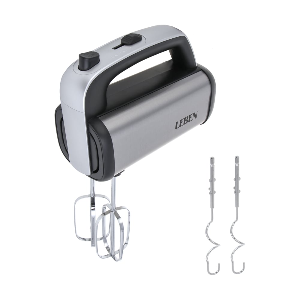 Миксер электрический LEBEN 1000 Вт, 5 скоростей, корпус металл 269-067