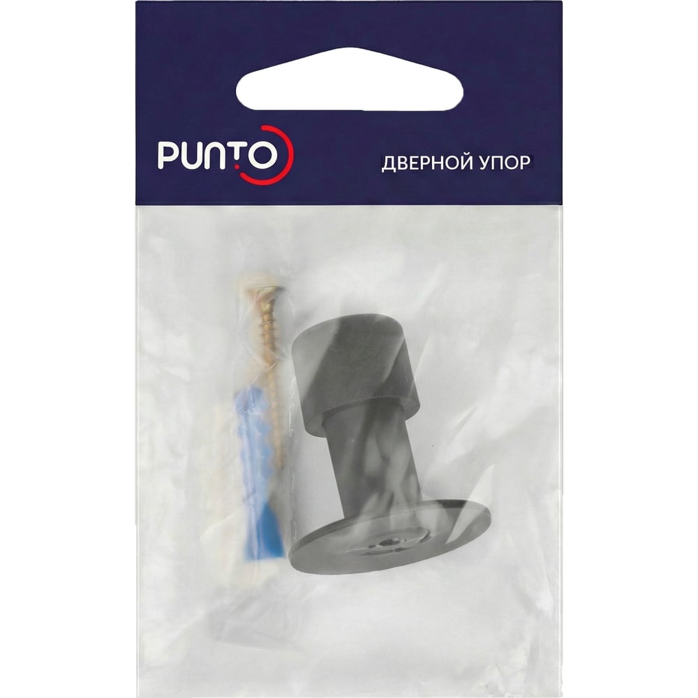 Упор дверной настенный Punto DFIX/W50 INOX BL-24 черный 63843