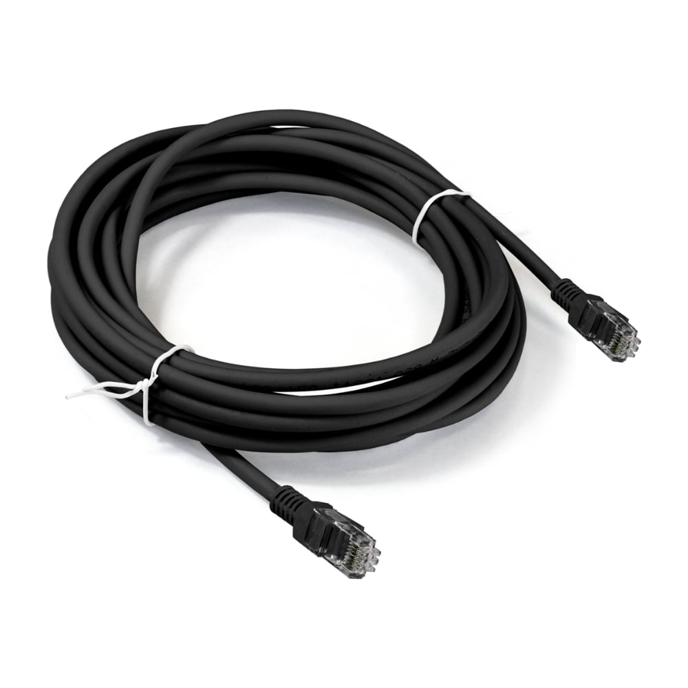 Патч-корд ExeGate медный UTP-RJ45-RJ45-5e-CU-10M-BK, UTP, cat.5e, 10м, черный 300502