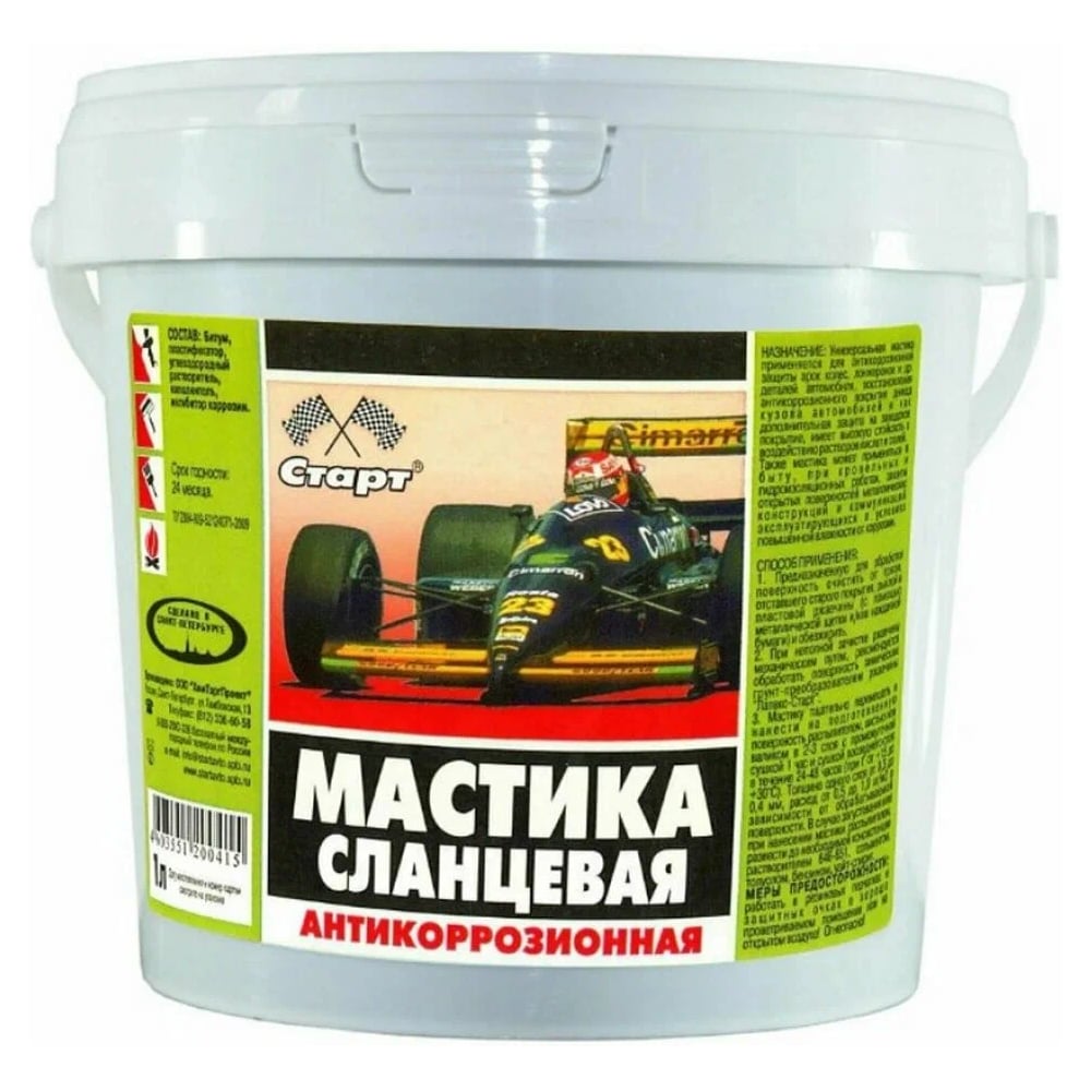 Изображение товара Мастика сланцевая Старт (1 л / пэ) 4607952901537