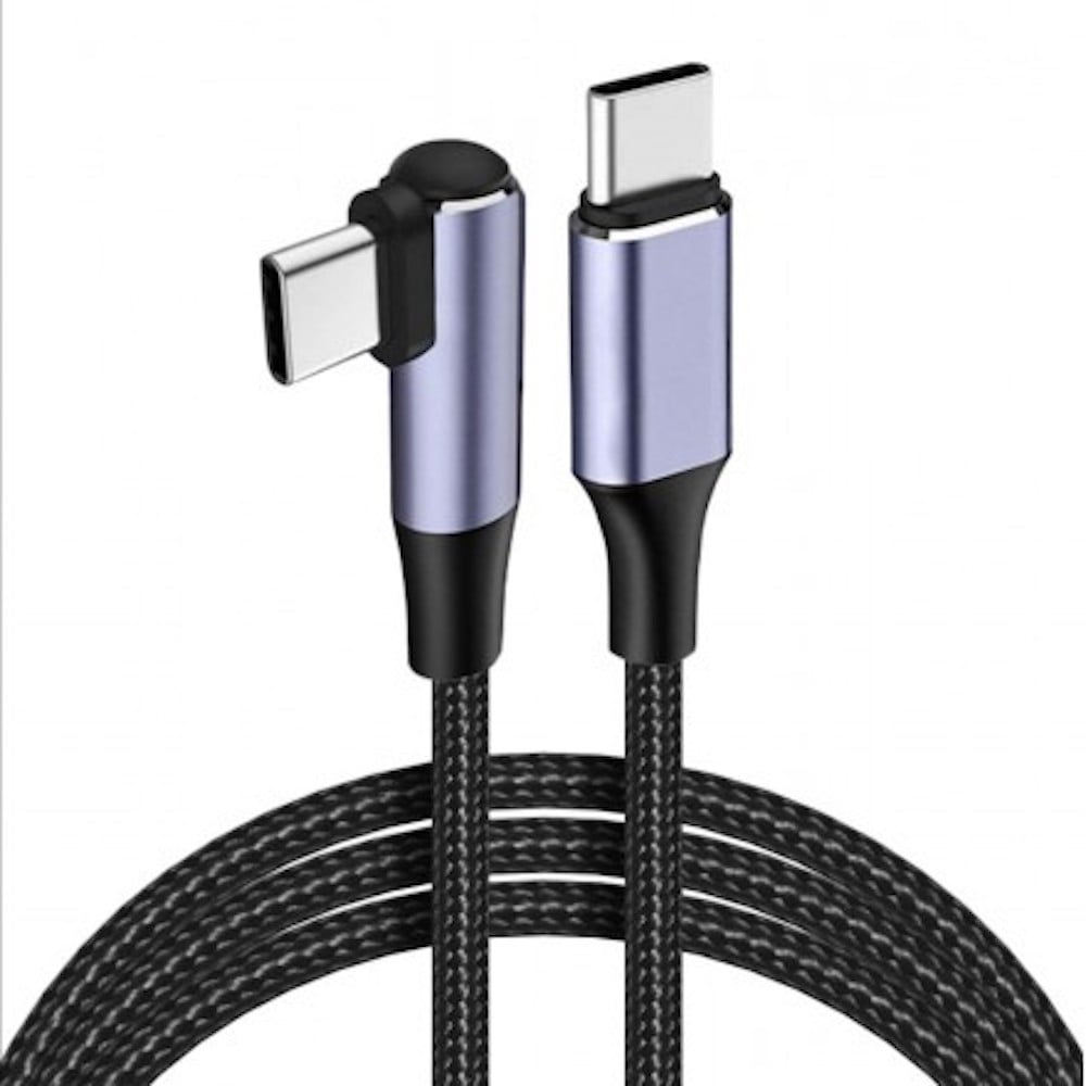 Изображение товара Кабель KS-is USB-C M угловой 90 USB-C M (KS-491A) KS-491AB-2