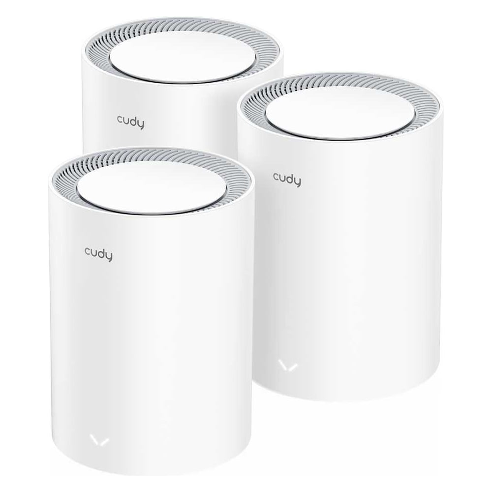 Двухдиапазонная Mesh-система Cudy M3600(3-Pack) Wi-Fi 7 BE3600, 2,4/5 ГГц, до 3570 Мбит/с, 3x1 Гбит/с, Mesh, MU-MIMO, белый, 4 внутренних антенн (модулей - 3 шт) 10000151900