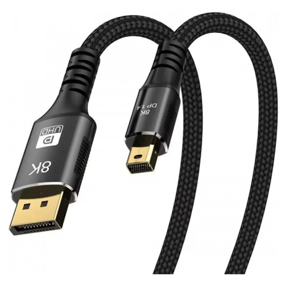 Кабель-переходник KS-is 8K miniDisplayPort M в DisplayPort M KS-570