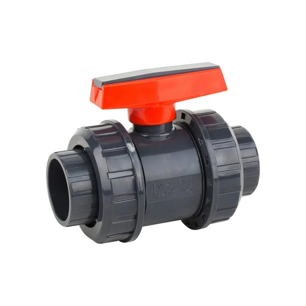 Кран шаровой ERA ПВХ 63 под клей, PTFE/EPDM, , Китай UTB01 ХСК0006П