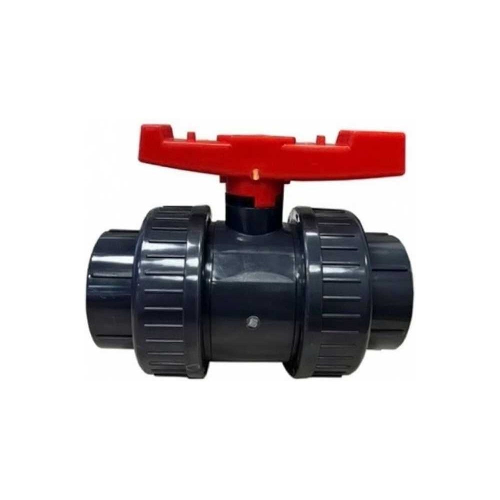 Кран шаровой ERA ПВХ 63 под клей, PTFE/EPDM, , Китай UTB04 ХСК0006