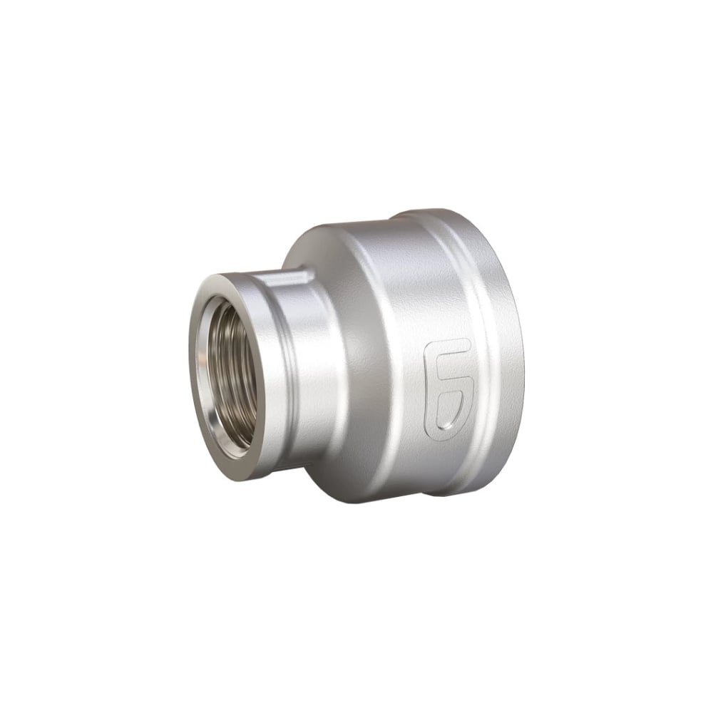 Муфта переходная LD Pride DN40x32 (1 1/2 ВР x 1 1/4 ВР), латунь, никель, в упаковке LD.67.586.40x32