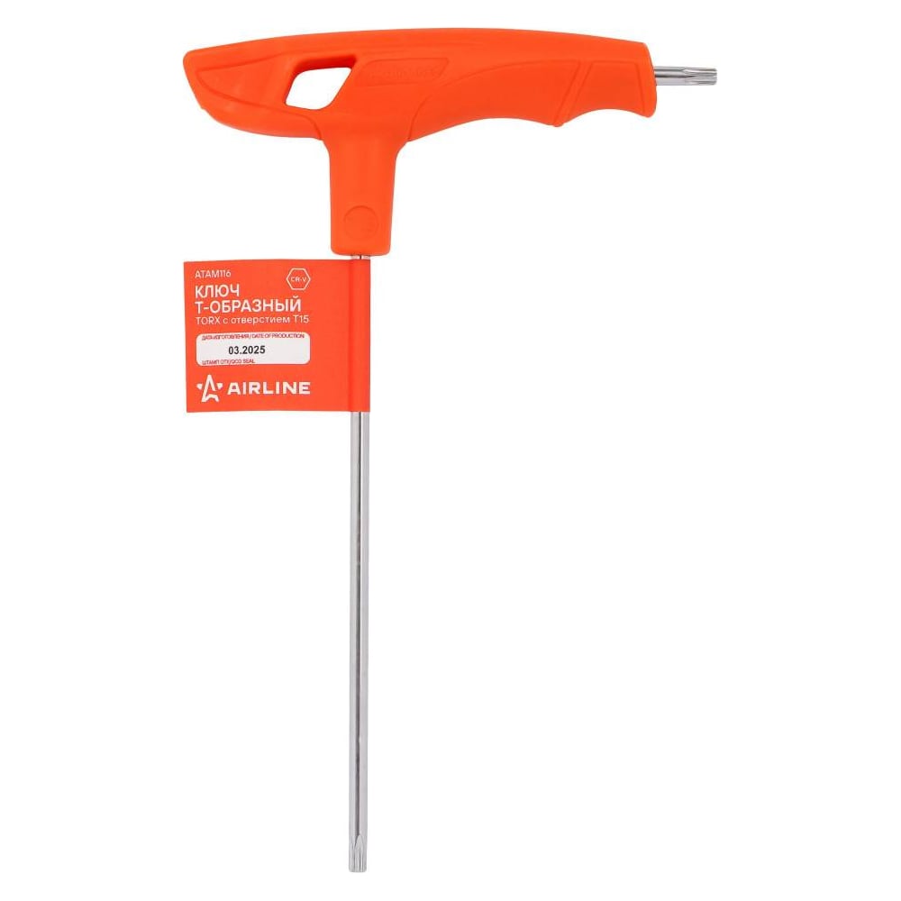 Ключ Т-образный AIRLINE TORX с отверстием T15 ATAM116