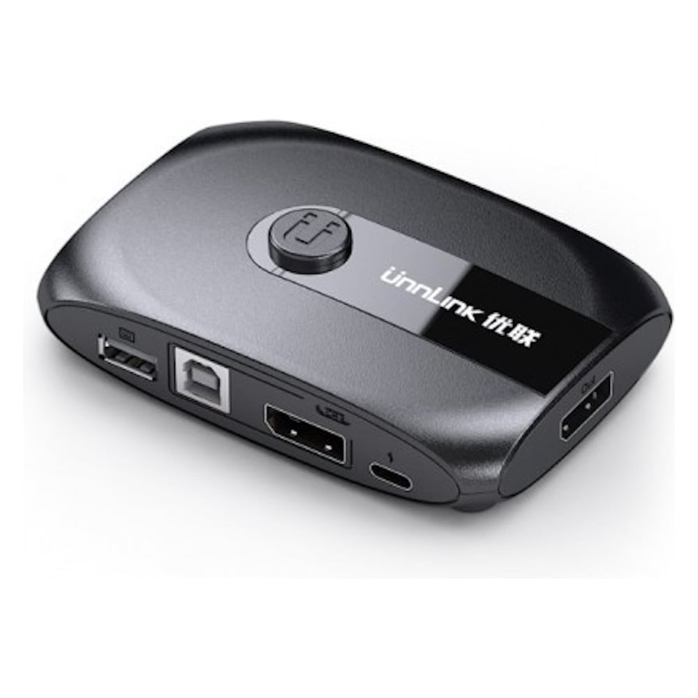 KVM переключатель KS-is DP, USB x 2 KS-879