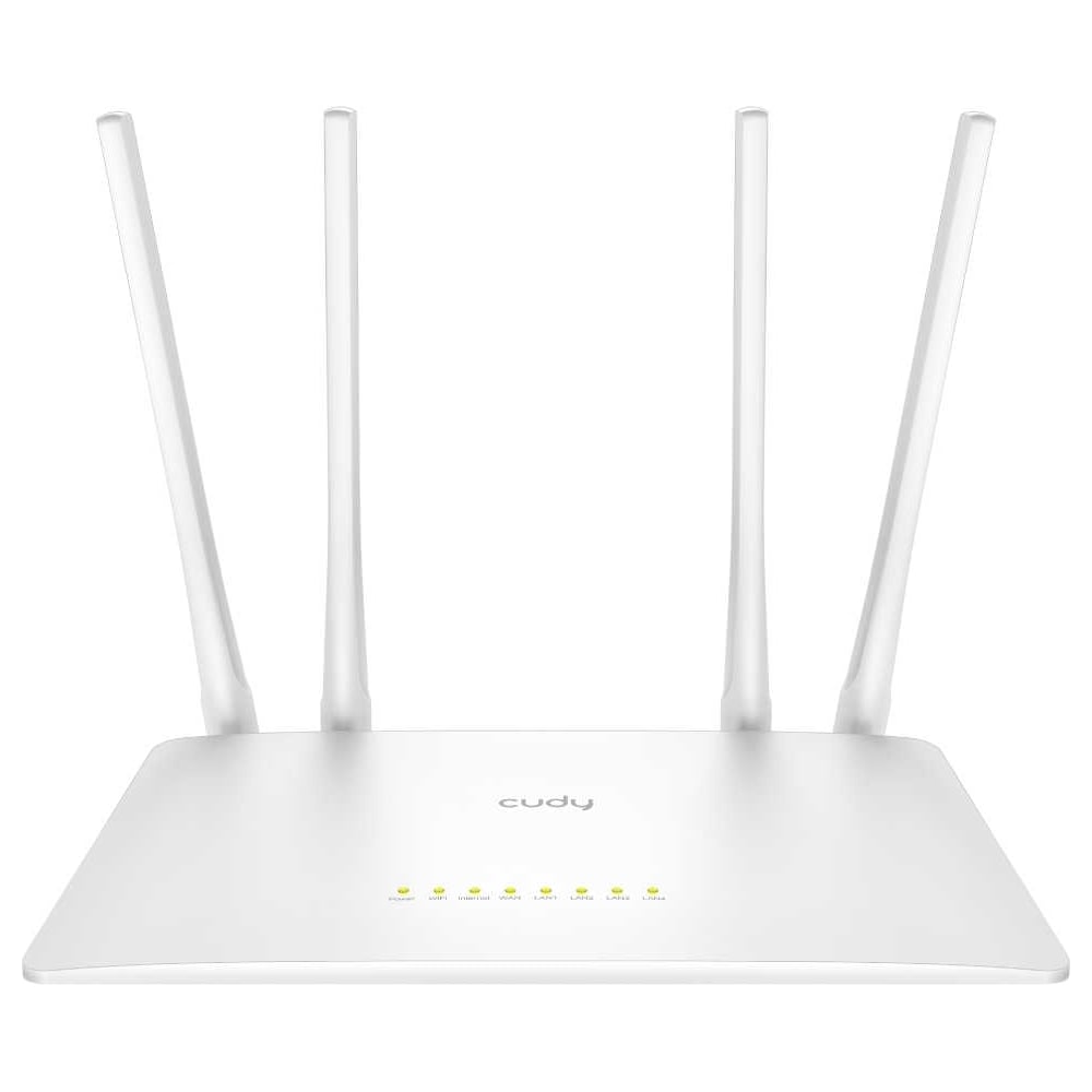 Wi-Fi роутер Cudy WR300S 1.0 N300, 2,4 ГГц, до 300 Мбит/с, 5x100 Мбит/с, MIMO 2x2, IPv6, 4 антенны, белый 10000150157