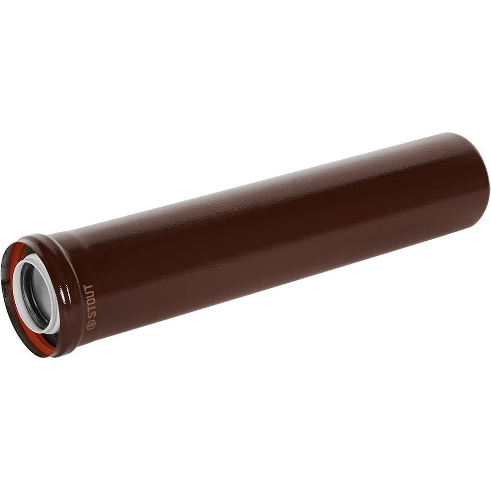 Удлинитель дымохода конденсационный коаксиальный STOUT SCR-8610-700500 D60(п-м)/100(п- PEE9H4MMBMK8B1