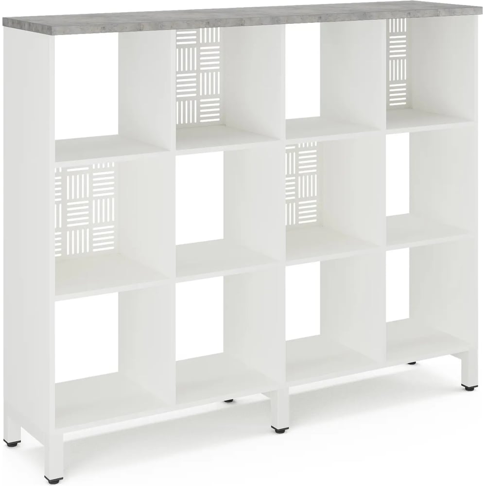 Изображение товара Стеллажная система Kobor SQ-3Х4 white/chicago 221513 Изображение товара Стеллажная система Kobor SQ-3Х4 white/chicago 221513