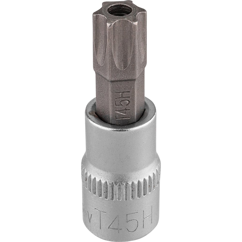 Головка-бита Rockforce TORX 1/4, T45H c отверстием RF-3273245(65234)