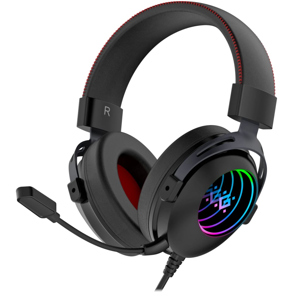 Игровая гарнитура DEFENDER Echo черный, RGB, провод 2 м 62420