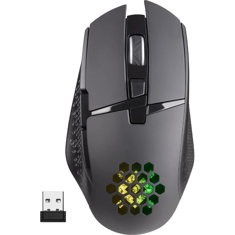 Беспроводная игровая мышь DEFENDER Glory GM-514 черный, LED, 7D, 400 мАч, 3200dpi 52514