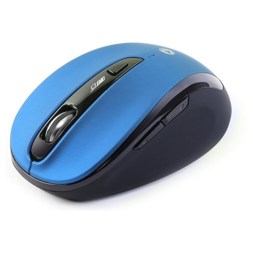 Мышь беспроводная беззвучная Smartbuy 612AG синяя, LED Blue SBM-612AG-BK