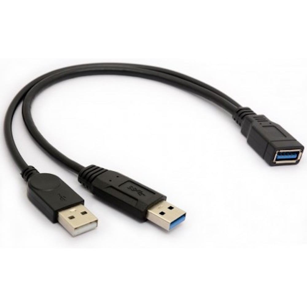 Изображение товара Кабель адаптер KS-is USB 3.0 M-F с питанием KS-447 Изображение товара Кабель адаптер KS-is USB 3.0 M-F с питанием KS-447