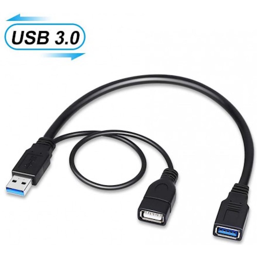Кабель разветвитель KS-is USB 3.0 M-F KS-404