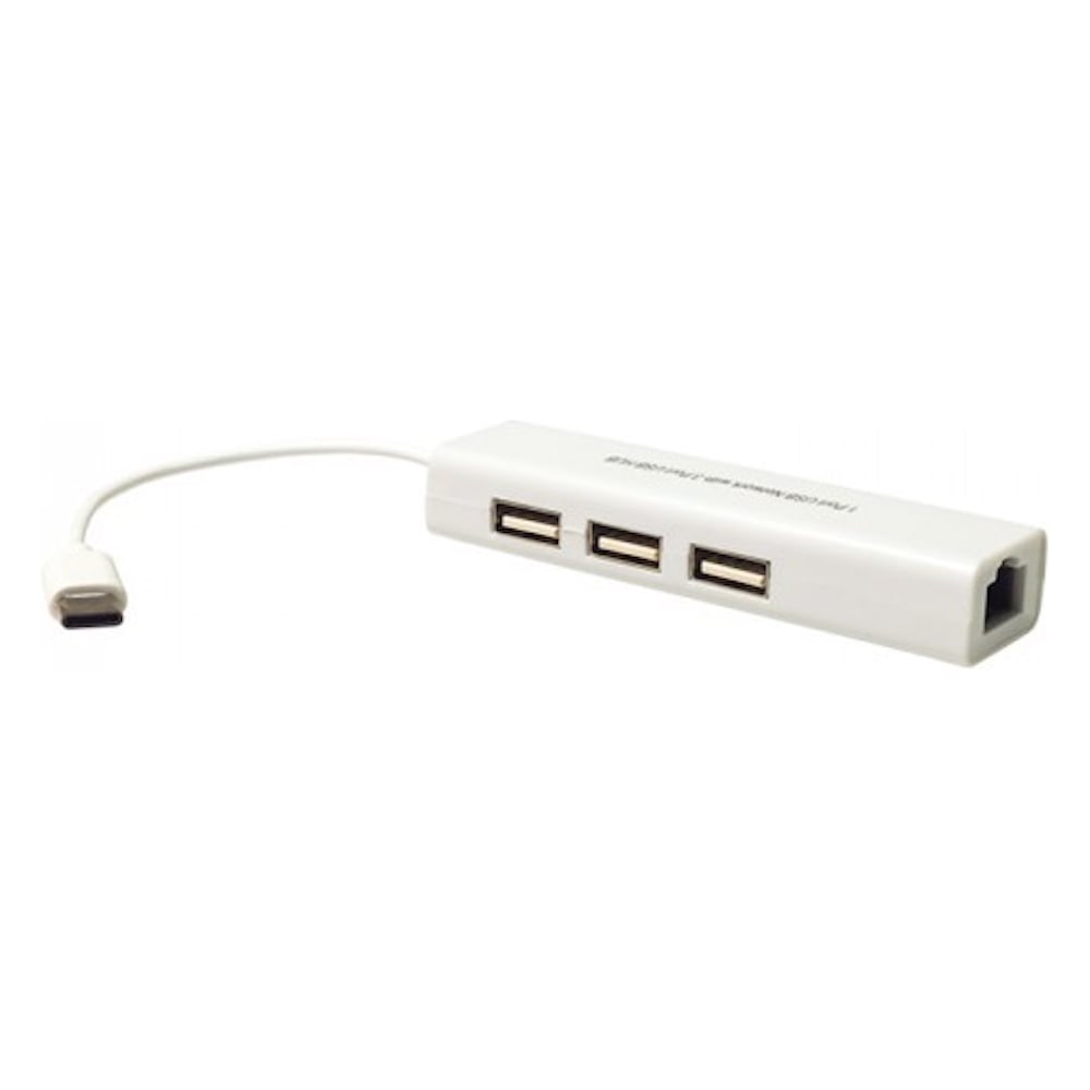 USB-С хаб KS-is с портом RJ45 LAN KS-339