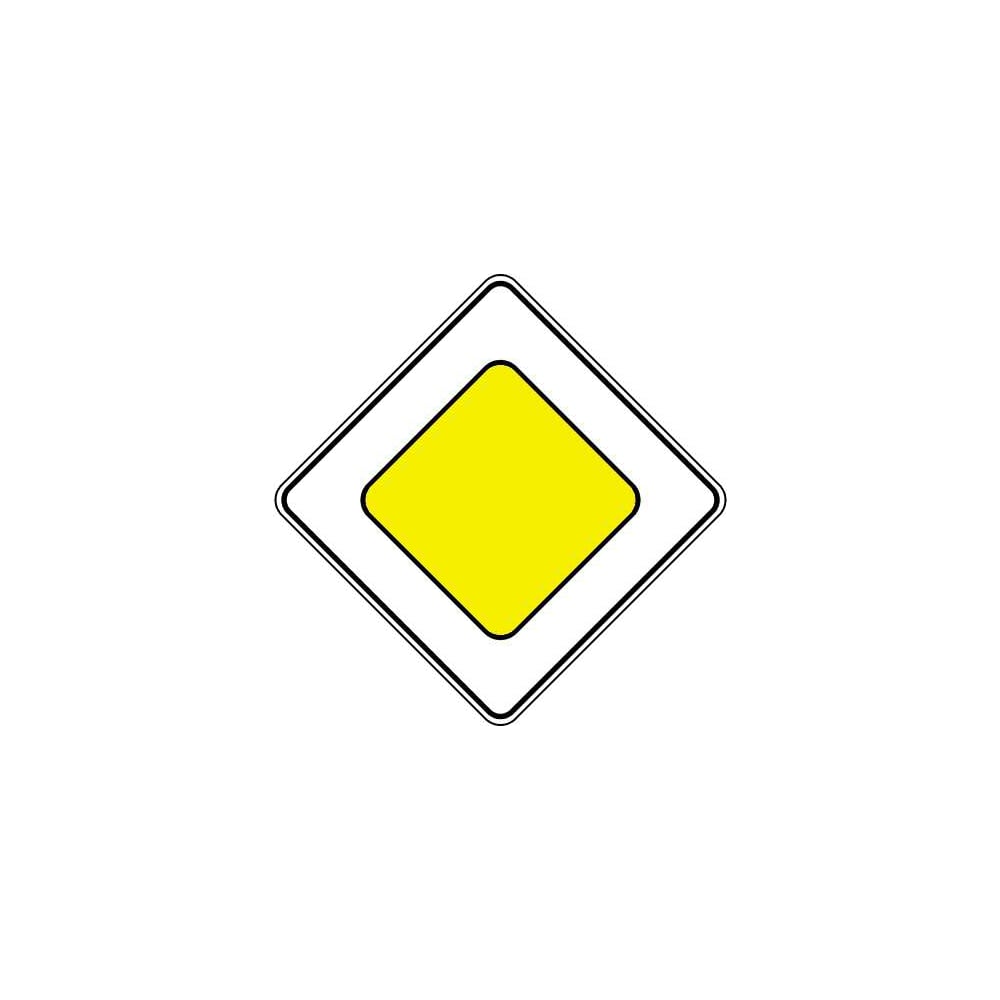 Дорожный знак КОНВЕРА-D 2.1 Главная дорога пл. тип А, II т/р (700х700) 00-4398-32