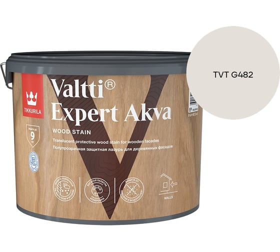 Изображение товара Антисептик Tikkurila VALTTI EXPERT AKVA EP 9л 700009575_TVT G482